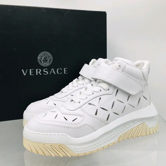 RARE Versace Odissea Sneaker 'Cut-Out - Optical White' US Mens 11 - Picture 2 of 11